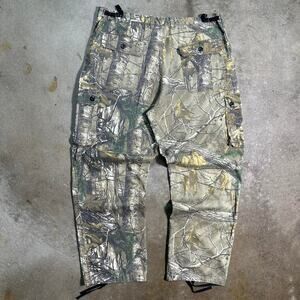 Realtree Baggy Camouflage Pants Mens XL 40" Camo Outdoors Wide Leg Walls Cargos